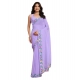 Women's Georgette Printed Saree With Unstitched Blouse 5.5Mtr (Lavender) Women's Georgette Printed Saree With Unstitched Blouse 5.5Mtr (Lavender)