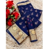 Women's Digital Dolla Silk Printed Saree With Unstitched Blouse 5.5Mtr (Blue) Women's Digital Dolla Silk Printed Saree With Unstitched Blouse 5.5Mtr (Blue)