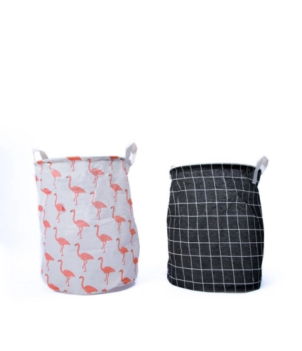 Polypropylene Laundry Basket And Toys Basket (Multicolor)