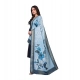 Women's chanderi silk  Printed Dupatta (Blue, Length: 2 Mtr)