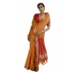 Women's Silk_Blend Ethnic Ikat Pattern Saree With Unstitched Blouse 5.5Mtr (Mustard) Women's Silk_Blend Ethnic Ikat Pattern Saree With Unstitched Blouse 5.5Mtr (Mustard)