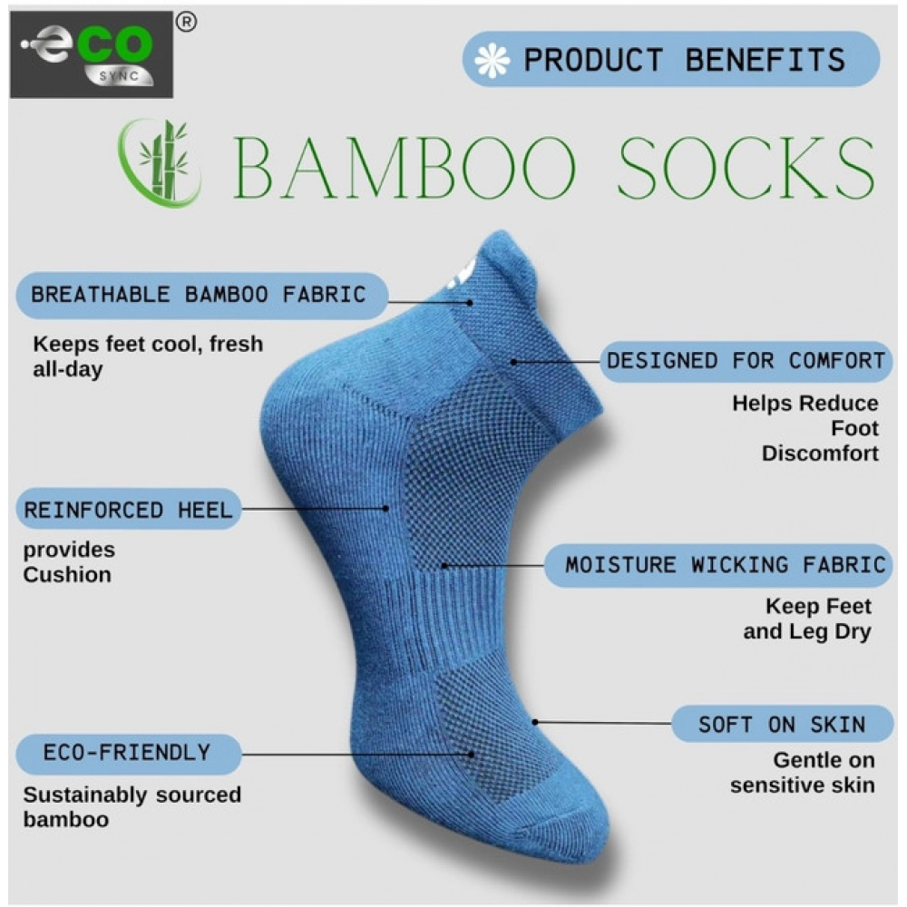 4_Pair Set Unisex Casual Cotton Printed Ankle Length Socks (Multicolor)