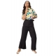 Women's Polyester Floral Half Sleeves Jumpsuit (Multicolor) Women's Polyester Floral Half Sleeves Jumpsuit (Multicolor)