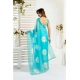 Women's Linen Cotton Printed Ready To Wear Saree With Unstitched Blouse 5.5 Mtr (Aqua_Blue) Women's Linen Cotton Printed Ready To Wear Saree With Unstitched Blouse 5.5 Mtr (Aqua_Blue)