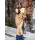 Women's Linen Printed Saree With Unstitched Blouse 5.5Mtr (Peach) Women's Linen Printed Saree With Unstitched Blouse 5.5Mtr (Peach)