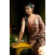 Women's Polyester Printed Saree With Unstitched Blouse 5.5 Mtr (Maroon)