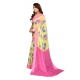 Women's Georgette Printed Saree With Unstitched Blouse 5.5Mtr (Yellow) Women's Georgette Printed Saree With Unstitched Blouse 5.5Mtr (Yellow)