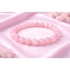 Natural Crystal 8mm Rose Quartz Bracelet  (Light Pink)