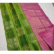 Women's Litchi silk Printed Saree With Unstitched Blouse (Green With Pink) Women's Litchi silk Printed Saree With Unstitched Blouse (Green With Pink)