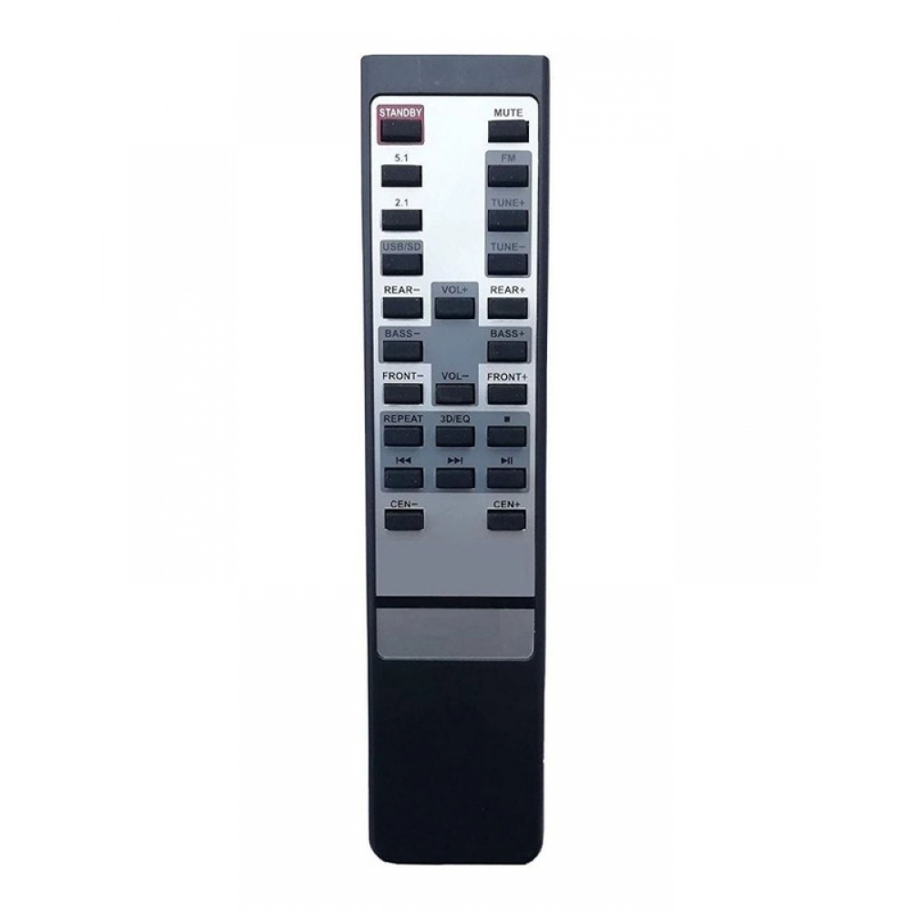 Ecomoye Home Theatre Remote No. IT-4650, 4850, 4650-FM, Compatible/Replacement for Intex Home Theatre Remote Control, Black (Exactly Same Remote will Only Work)