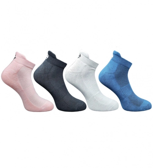 4_Pair Set Unisex Casual Cotton Printed Ankle Length Socks (Multicolor)