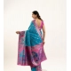 Women's Faux_Banarasi Woven Motifs Saree With Unstitched Blouse 5.5Mtr (Teal)