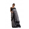 Women's Soft Lilan Printed Saree With Unstitched Blouse 5.5Mtr (Black) Women's Soft Lilan Printed Saree With Unstitched Blouse 5.5Mtr (Black)