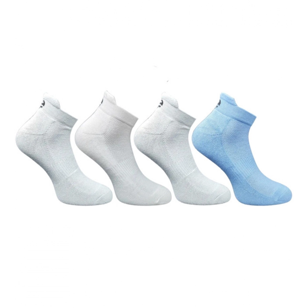 4_Pair Set Unisex Casual Cotton Printed Ankle Length Socks (Multicolor)