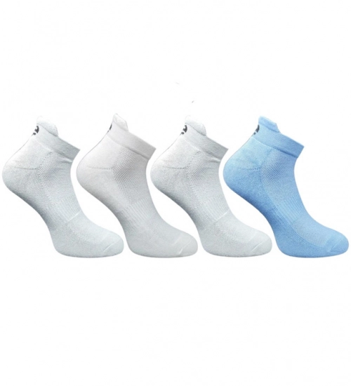 4_Pair Set Unisex Casual Cotton Printed Ankle Length Socks (Multicolor)