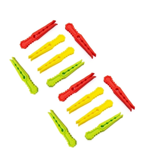 Pack of 4_Cloth Hanger Clips 36Pcs set – Multi-Purpose Clothes Pegs (Color: Assorted )
