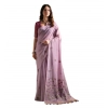 Women's Blended_Cotton Floral Saree With Unstitched Blouse 5.5Mtr (Lavender) Women's Blended_Cotton Floral Saree With Unstitched Blouse 5.5Mtr (Lavender)