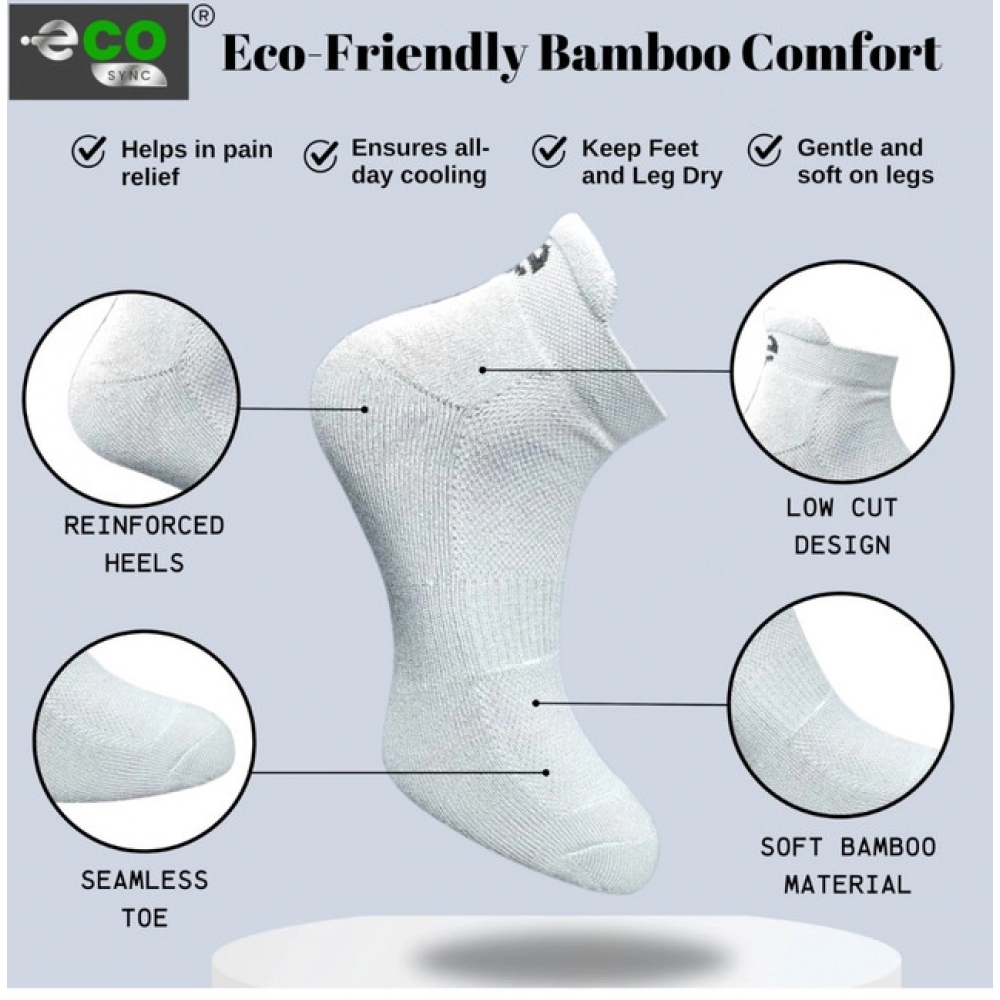 4_Pair Set Unisex Casual Cotton Printed Ankle Length Socks (Multicolor)