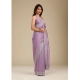 Women's Silk Embroidred Saree With Unstitched Blouse 5.5Mtr (Purple)