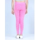 Girl's Cotton Lycra Printed Elasticated Leggings (Pink) Girl's Cotton Lycra Printed Elasticated Leggings (Pink)