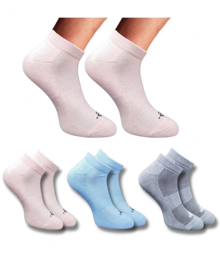 3_Pair Set Unisex Casual Cotton Printed Low Cut Socks (Multicolor)
