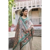 Women's Faux_Tussar Floral Jal With Patola Print Saree With Unstitched Blouse 5.5Mtr (Teal) Women's Faux_Tussar Floral Jal With Patola Print Saree With Unstitched Blouse 5.5Mtr (Teal)