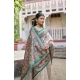 Women's Faux_Tussar Floral Jal With Patola Print Saree With Unstitched Blouse 5.5Mtr (Teal) Women's Faux_Tussar Floral Jal With Patola Print Saree With Unstitched Blouse 5.5Mtr (Teal)