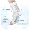 3_Pair Set Unisex Casual Cotton Printed Ankle Length Support Socks (Multicolor)
