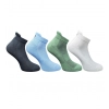 4_Pair Set Unisex Casual Cotton Printed Ankle Length Socks (Multicolor)