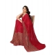 Women's Georgette Printed Saree With Unstitched Blouse 5.5Mtr (Red) Women's Georgette Printed Saree With Unstitched Blouse 5.5Mtr (Red)