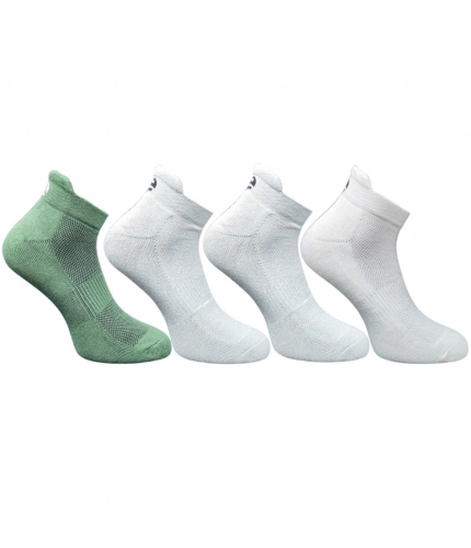4_Pair Set Unisex Casual Cotton Printed Ankle Length Socks (Multicolor)