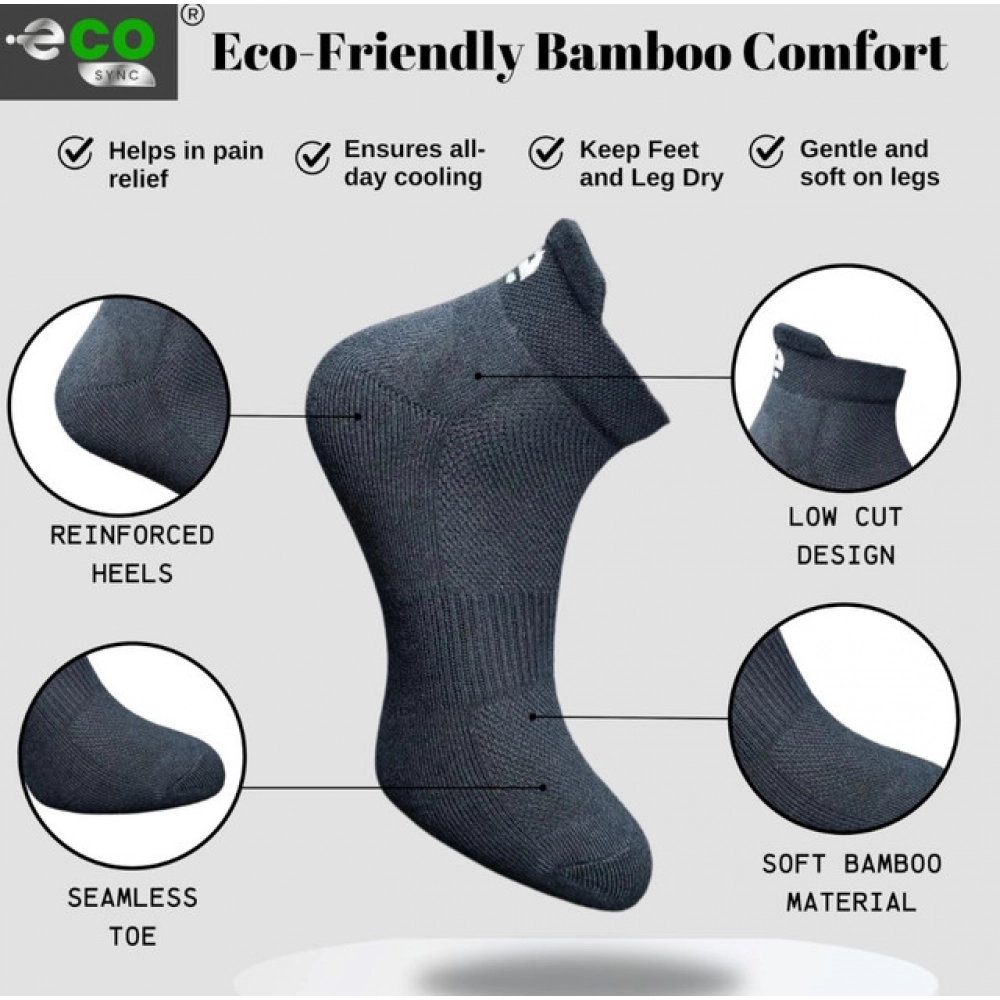 4_Pair Set Unisex Casual Cotton Printed Ankle Length Socks (Multicolor)