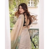 Women's Blended_Cotton Woven_Motifs Saree With Unstitched Blouse 5.5Mtr (Rama_Green)