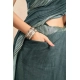 Women's Faux Linen Floral Ready to wear Saree With Unstitched Blouse 5.5Mtr (Light_Teal) Women's Faux Linen Floral Ready to wear Saree With Unstitched Blouse 5.5Mtr (Light_Teal)