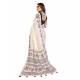 Women's Linen Cotton Printed Saree With Unstitched Blouse 5.5Mtr (Off White) Women's Linen Cotton Printed Saree With Unstitched Blouse 5.5Mtr (Off White)