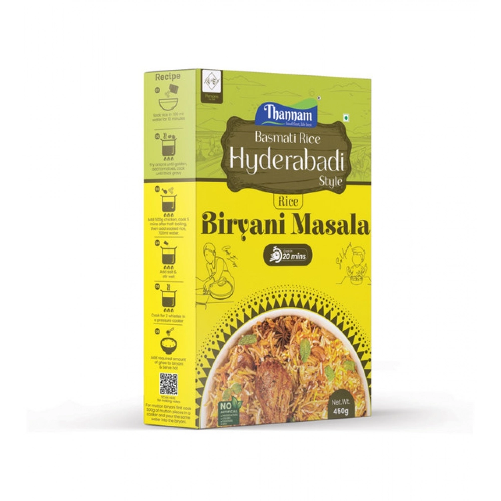 Thannam Hydrabad Biryani Masala Powder With Rice (450GM) Thannam Hydrabad Biryani Masala Powder With Rice (450GM)