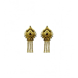 Women's Pack of_2 Brass Gold-Plated Earrings (Gold)