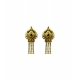 Women's Pack of_2 Brass Gold-Plated Earrings (Gold)