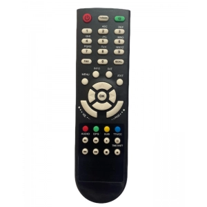 Ecomoye DTH Set Top Box Remote No. 654 with Time & Shift Function, Compatible/Replacement for DVB (Free Dish) Set Top Box Remote, White (Exactly Same Remote will Only Work)