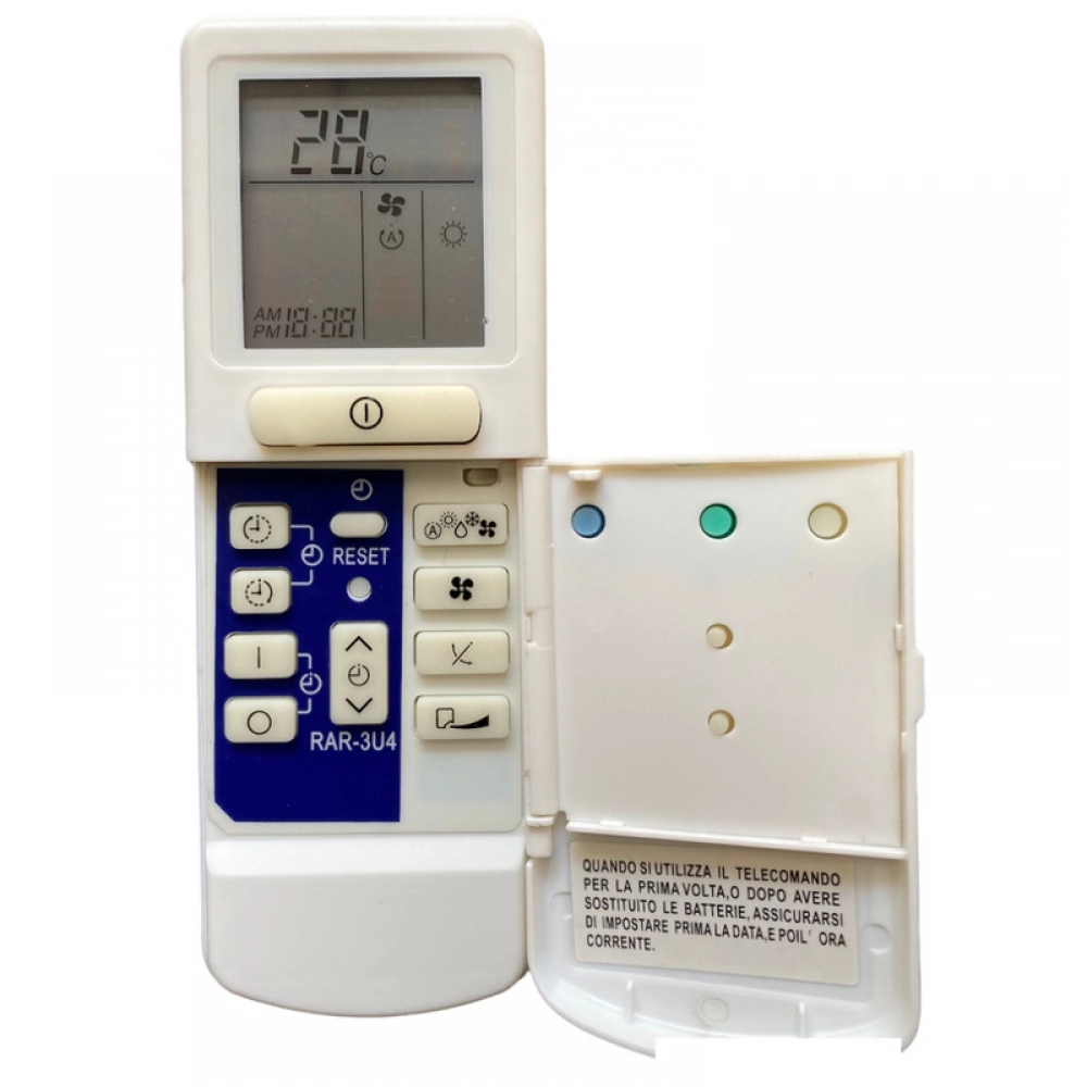 Ecomoye AC Remote No. 154 (No Backlight), Compatible/Replacement for Hitachi AC Remote Control, White (Exactly Same Remote will Only Work)
