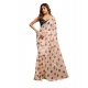 Women's Linen Cotton Printed Ready To Wear Saree With Unstitched Blouse 5.5 Mtr (Light_Peach)