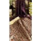 Women's Tussar Silk Madhubani Saree With Unstitched Blouse 5.5Mtr (Coffee)