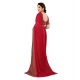 Women's Georgette Printed Saree With Unstitched Blouse 5.5Mtr (Red) Women's Georgette Printed Saree With Unstitched Blouse 5.5Mtr (Red)