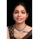 Women's Brass Silver Plated Necklace set (Green) Women's Brass Silver Plated Necklace set (Green)