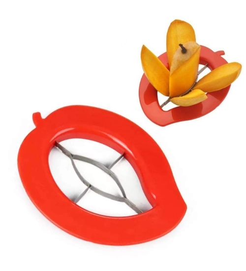 Pack of 5_Mango Cutter And Slicer Tool – with Stainless Steel Blades (Color: Assorted )