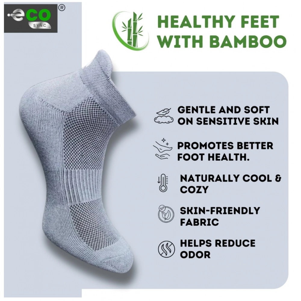 4_Pair Set Unisex Casual Cotton Printed Ankle Length Socks (Multicolor)