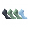 4_Pair Set Unisex Casual Cotton Printed Ankle Length Socks (Multicolor)