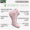 4_Pair Set Unisex Casual Cotton Printed Ankle Length Socks (Multicolor)