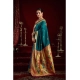 Women's Silk Blend Woven Saree With Unstitched Blouse 5.5 Mtr (Teal)