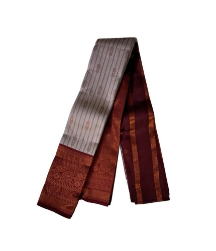 Women's Soft Silk Wooven Saree With Unstitched Blouse 5.5Mtr (Multicolor)